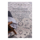 Geometric Grey Pink White Rug