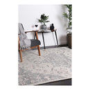Geometric Grey Pink White Rug