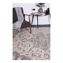 Geometric Grey Pink White Rug