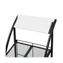 Magazine Rack 47 X 40 X 134 Cm Black And White A4