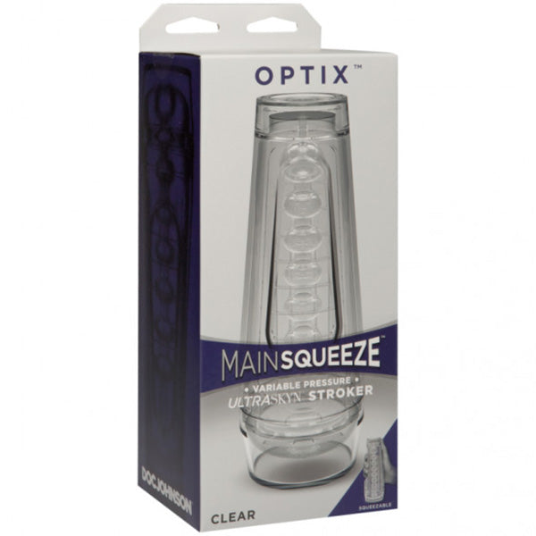 Main Squeeze Optix Crystal Masturbator Clear