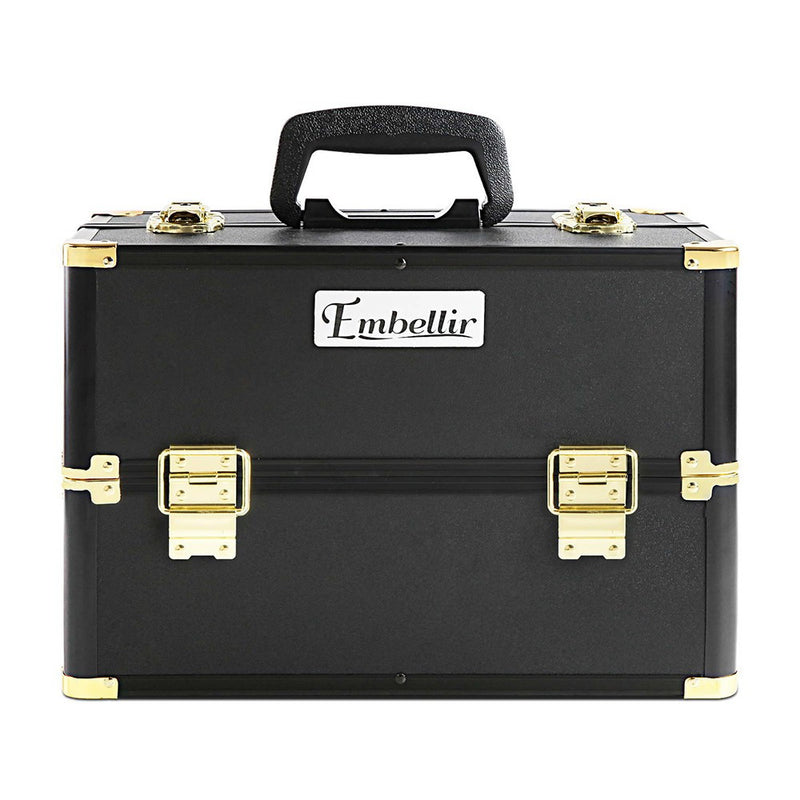 Make Up Cosmetic Beauty Case – Black & Gold
