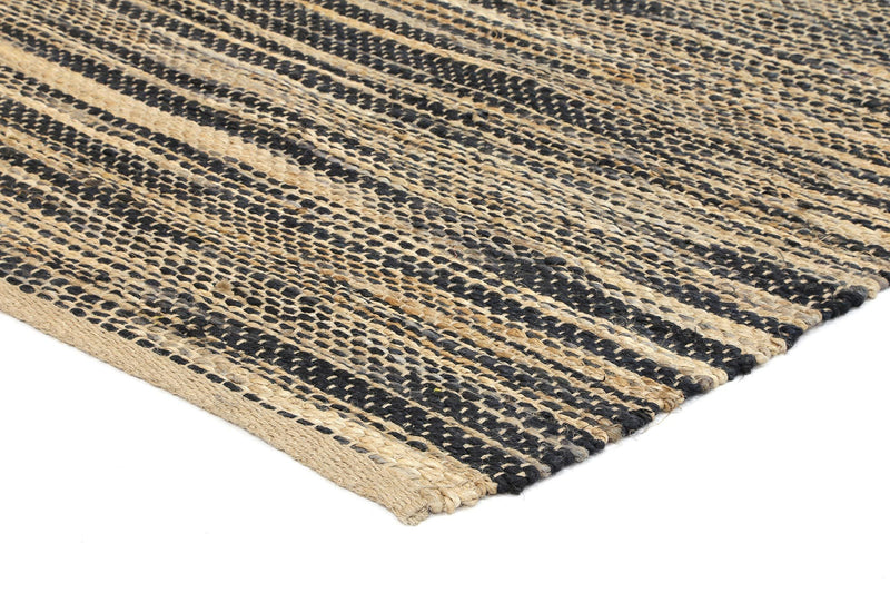 Malmo Stipe Natural Jute Grey Rug