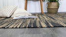 Malmo Stipe Natural Jute Grey Rug