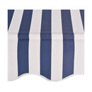 Manual Retractable Awning 250 Cm Blue And White Stripes