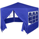 Marquee with 6 Side Walls - Blue
