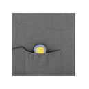 Massage Recliner Light Grey Fabric