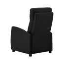 Massage Reclining Chair Black Faux Leather