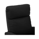 Massage Reclining Chair Black Faux Leather