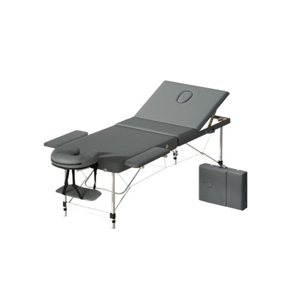 Massage Table Portable 3 Fold Aluminium Therapy Bed Waxing 75Cm
