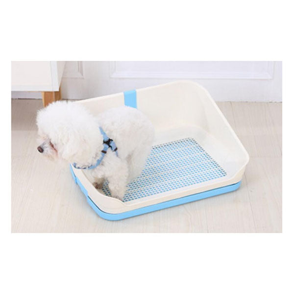 Medium Portable Dog Potty Training Tray Pet Puppy Toilet Loo Pad Wall