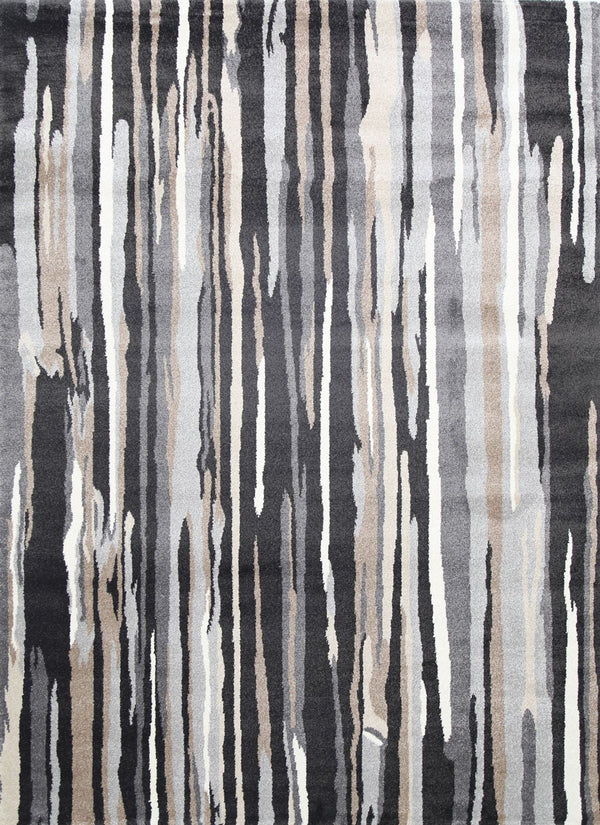 Matisse Vertical Stripes Dark Brown Rug