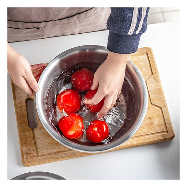 2X 3Pcs Matte Stainless Steel Mixing Bowl