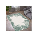 Matting Leaf Border Green Rug 200Cm X 290Cm