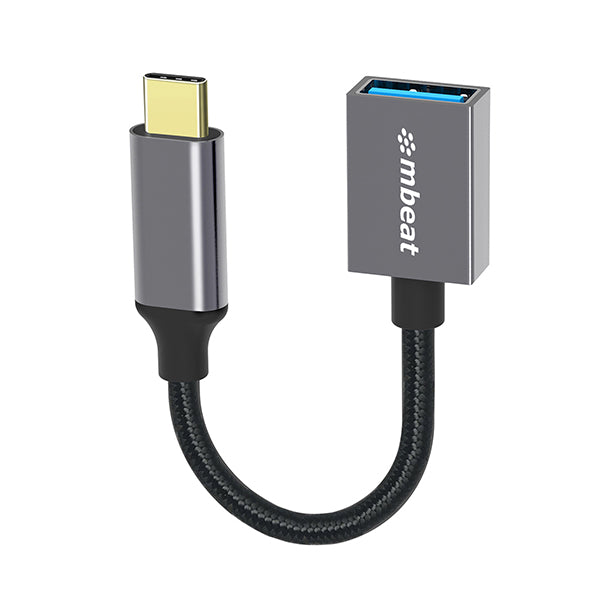 mbeat Tough Link Usb C To Usb Adapter With Cable Space Grey