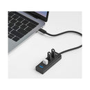 Mbeat Usb C To 4 Port 3 Hub Black