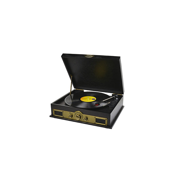Mbeat Vintage Usb Turntable With Bluetooth Speaker And Am Fm Radio