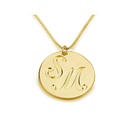 Medallion Initial Necklace