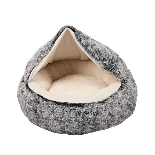 Medium Pet Dog Calming Bed Warm Soft Plush Removable Cover Washable
