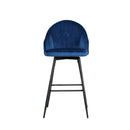 Set Of 2 Bar Stools Kitchen Stool Dining Chairs Velvet Barstool Mesial