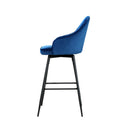 Set Of 2 Bar Stools Kitchen Stool Dining Chairs Velvet Barstool Mesial