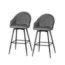 Set Of 2 Bar Stools Kitchen Stool Dining Chairs Velvet Barstool Mesial
