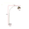 Metal Arc Floor Lamp Antique Brass With Marble Base