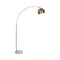 Metal Arc Floor Lamp Antique Brass With Marble Base