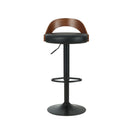 2 Bar Stools Kitchen Gas Lift Wooden Stool Metal Barstools Swivel