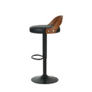 2 Bar Stools Kitchen Gas Lift Wooden Stool Metal Barstools Swivel
