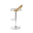 2 Bar Stools Kitchen Gas Lift Wooden Stool Metal Barstools Swivel
