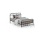 Metal Bed Frame Platform Foundation Mattress Base Leo Black