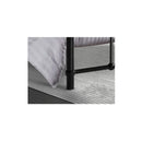 Metal Bed Frame Platform Foundation Mattress Base Leo Black