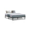 Metal Bed Frame Queen Size Mattress Base Platform Wooden Black