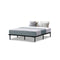 Metal Bed Frame Queen Size Mattress Base Platform Wooden Black