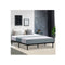 Metal Bed Frame Queen Size Mattress Base Platform Wooden Black