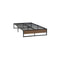 Metal Bed Mattress Base Platform Wooden Black Foundation