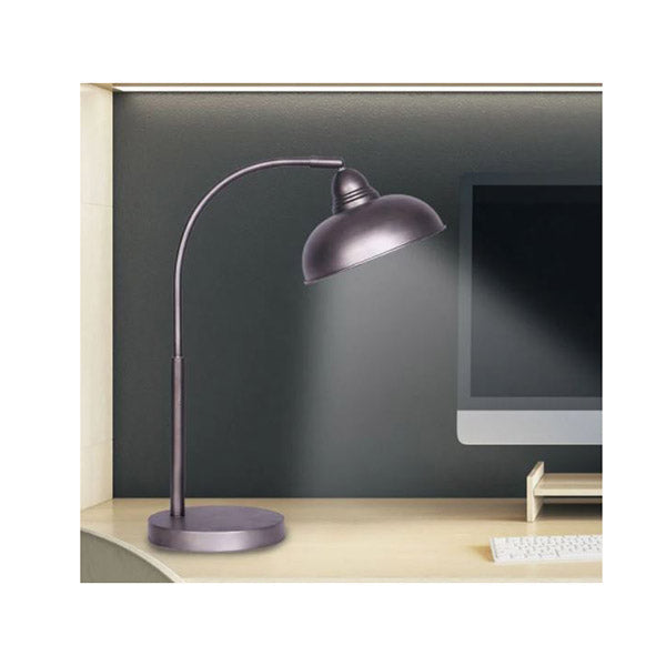 Metal Desk Lamp In Dark Grey Finish