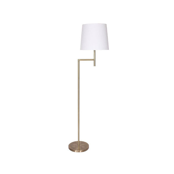 Metal Floor Lamp Antique Brass