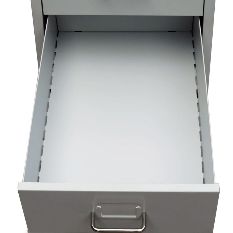 Metal Filing Cabinet with 5 Drawers - Grey