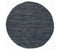 Metro Modern Round Grey Leather Rug