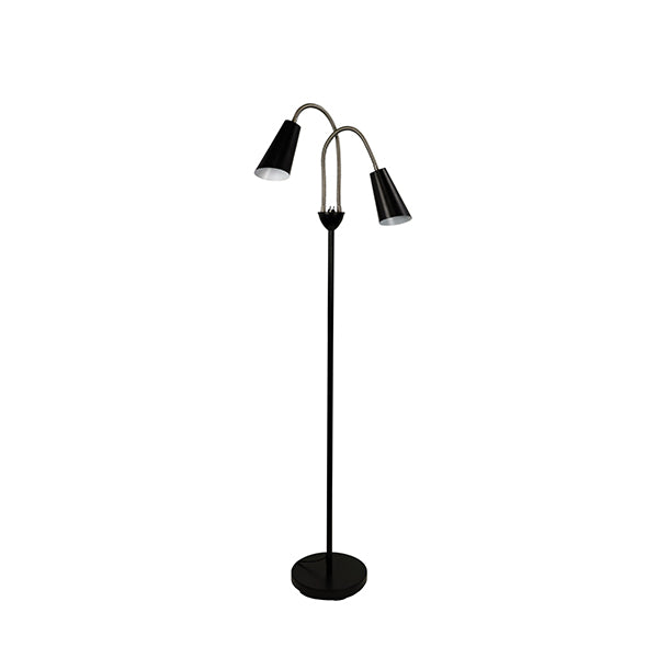 Mid Century Styled Twin Floor Lamp