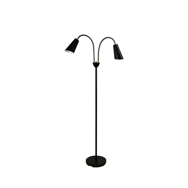Mid Century Styled Twin Floor Lamp