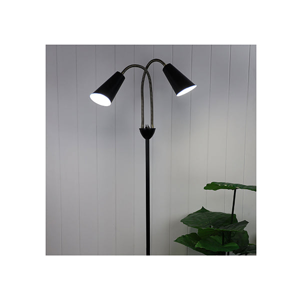 Mid Century Styled Twin Floor Lamp