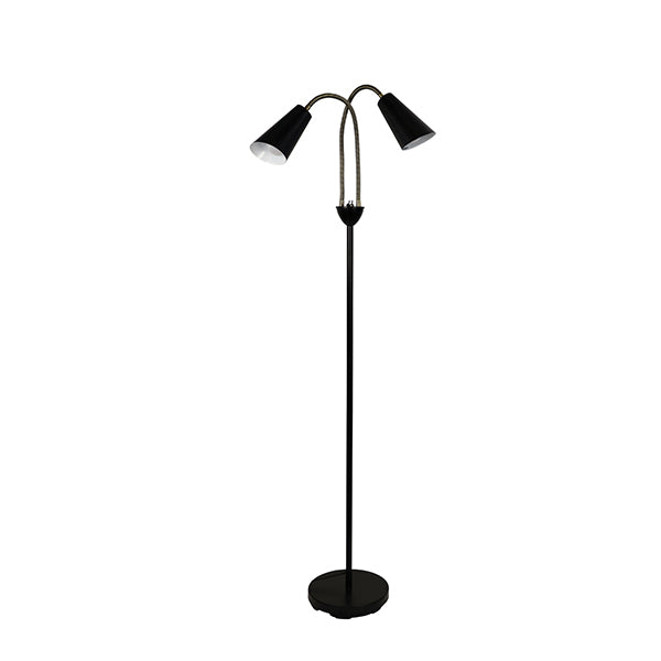 Mid Century Styled Twin Floor Lamp