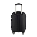 3Pc Abs Luggage Suitcase Luxury Hard Case Travel Set Black