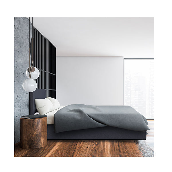 Milano Decor Gas Lift Bed Frame And Headboard  King Single Charcoal