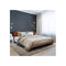 Milano Decor Azure With Headboard Black Wood Steel Platform Bed Black