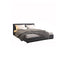 Milano Decor Bed Headboard Platform Storage Dark Grey King Single