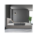Westlake Luxe Gas Lift Storage Bed Light Grey Double